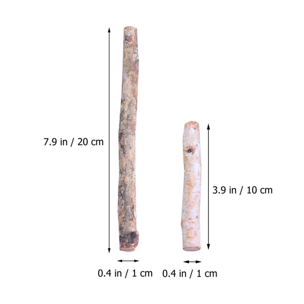 40 Pezzi Rami di Betulla Naturali Corteccia, Bastoncini di Legno Grezzo per Decorazioni Natalizie e Fai-da-te, per Arredamento Casa e Artigianato