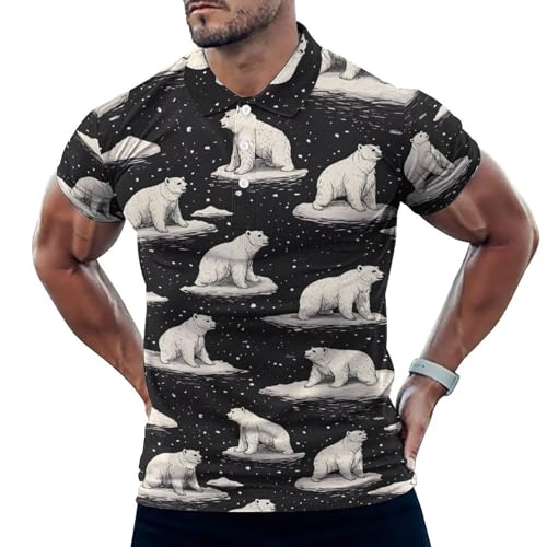 Polo de golf homme manches courtes anti-transpiration tissu sec