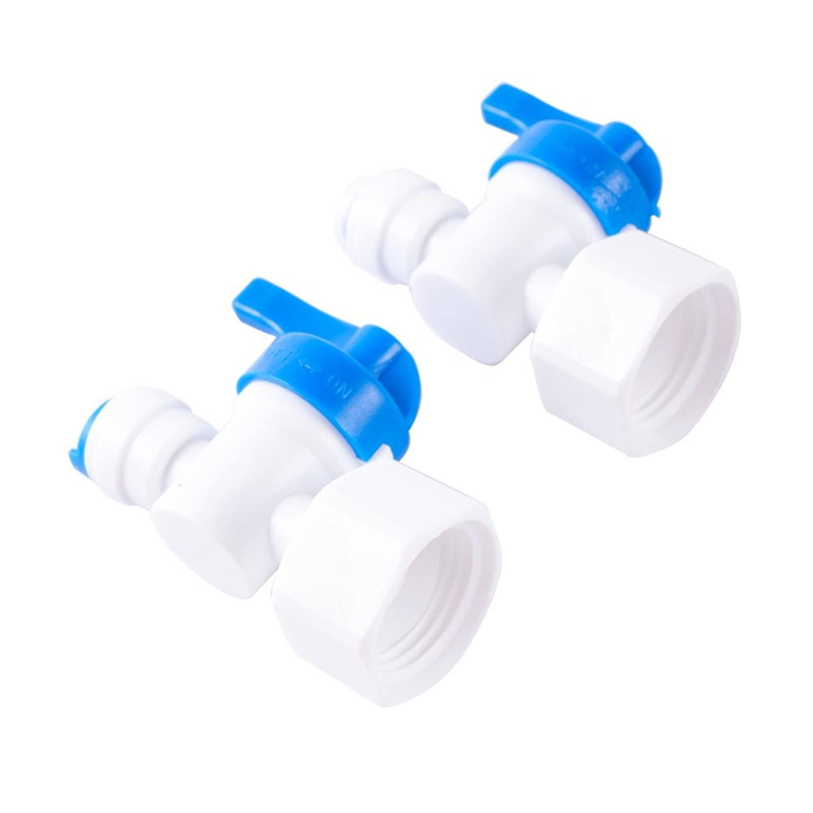 Purificador del Sistema de Filtro ósmosis inversa 1/2 quot; Rosca Hembra a 1/4 Válvula Bola Tubo, válvula purificadora Agua Cierre conexión rápida, 1 Uds