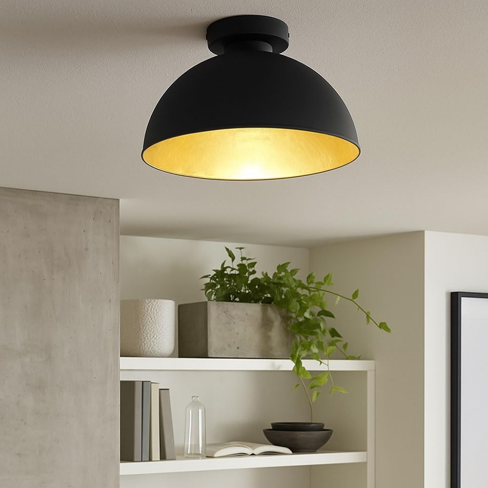 Reality R30121002 Jimmy Sospensione A Soffitto - Lampada In Metallo Nero, Diametro 31 Cm, Senza Lampadina (classe Energetica F)