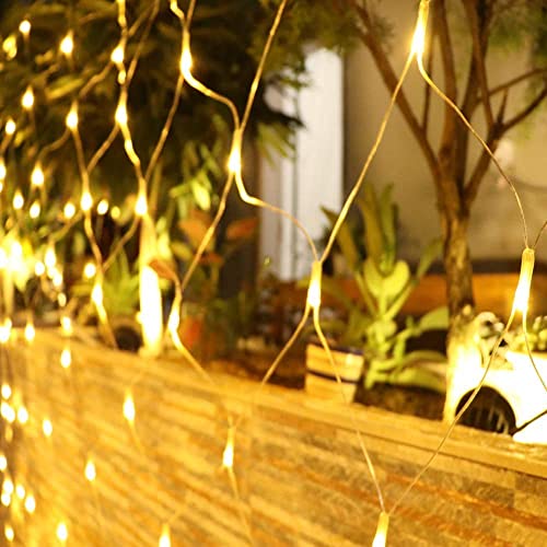 Luces de malla LED para exterior 8 modos 200 leds 2x3 m miniatura 2