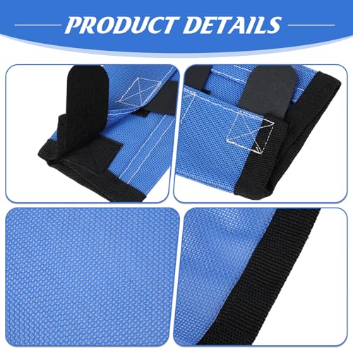 Image of Set of 8 Mesh Fly Boots for Horse Breathable Mesh Horse Boots Protective Loose Wraps Adjustable for Preventing Legs Reduces Flies and Mosquitoes Bites(Blue, Orange,S)
