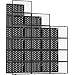 Pinkpum 15 Pack X-Large Shoe Storage Boxes Fit Size 11, Shoe Organizer for Closet Clear Plastic Stackable Shoe Dispaly Case Bins Holder, Sneaker Storage for Sneakerheads Black
