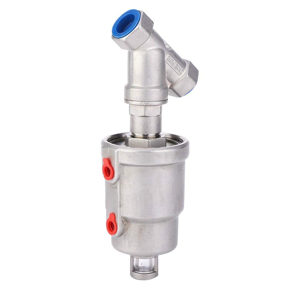 Vanne de siège d'angle 1/2" DN 15 en acier inoxydable avec filetage intérieur (1/2" DN15)