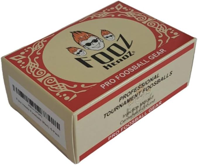 Miniatura 3 de Foosballs - Juego de 6 pelotas de futbolín de calidad profesional para torneos al igual que los profesionales, tamaño reglamentario oficial