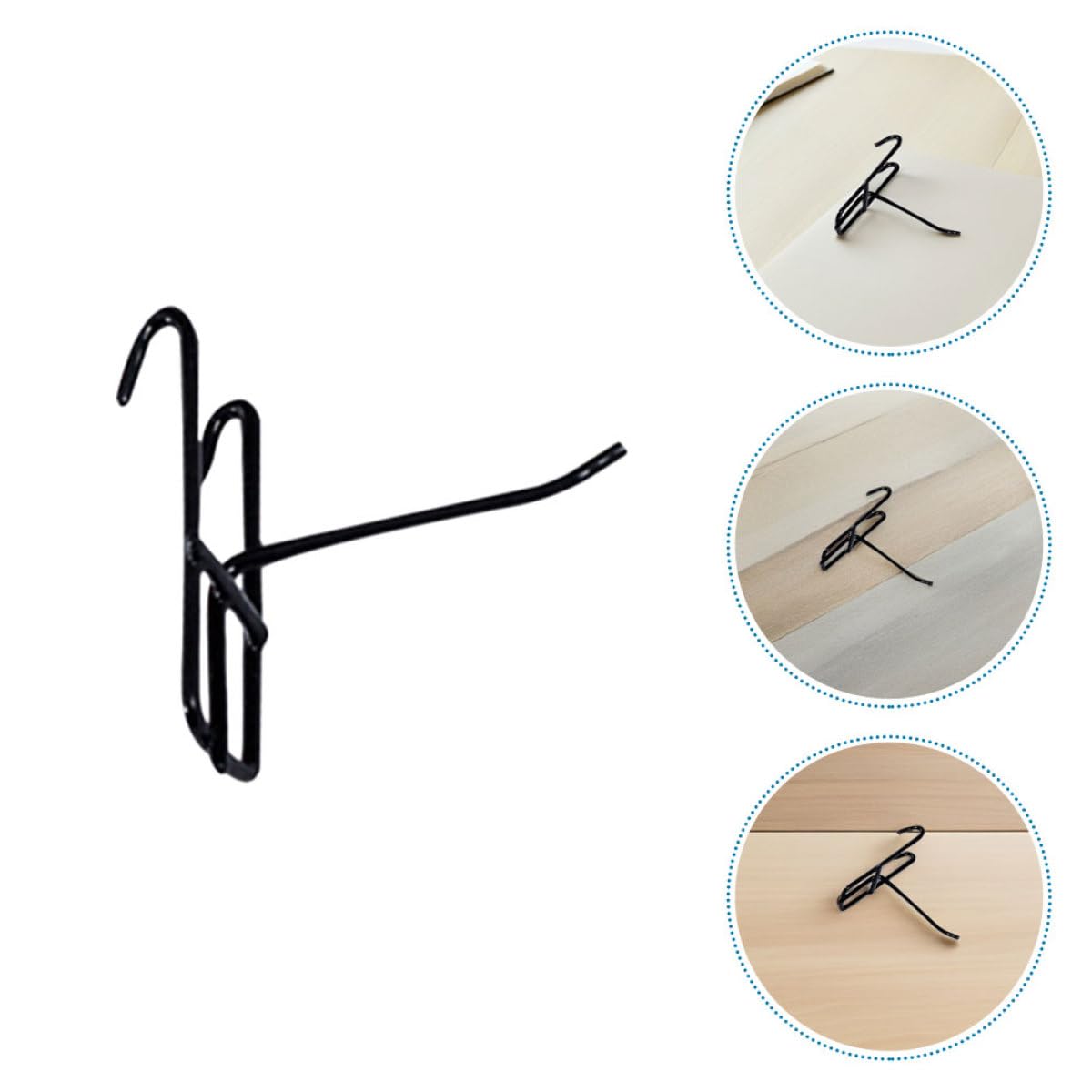 ULTECHNOVO 50pezzi Ganci per Scaffalature Metalliche e Pannelli Griglia in Metallo per Uso Domestico Dettaglio Facile Installazione e Compatibilità