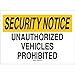 Brady 95495, Security Notice Sign, (Pack of 12 pcs)