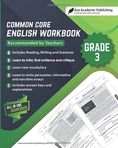 Common Core English Workbook: Grade 3 English