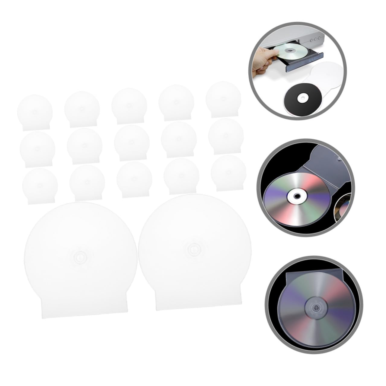 NOLITOY 50 pezzi Custodie CD Trasparenti in Plastica Resistente Scatole per Archiviazione e Protezione CD Dvd Custodie Leggere e Compatte per Conservazione Sicura Dischi