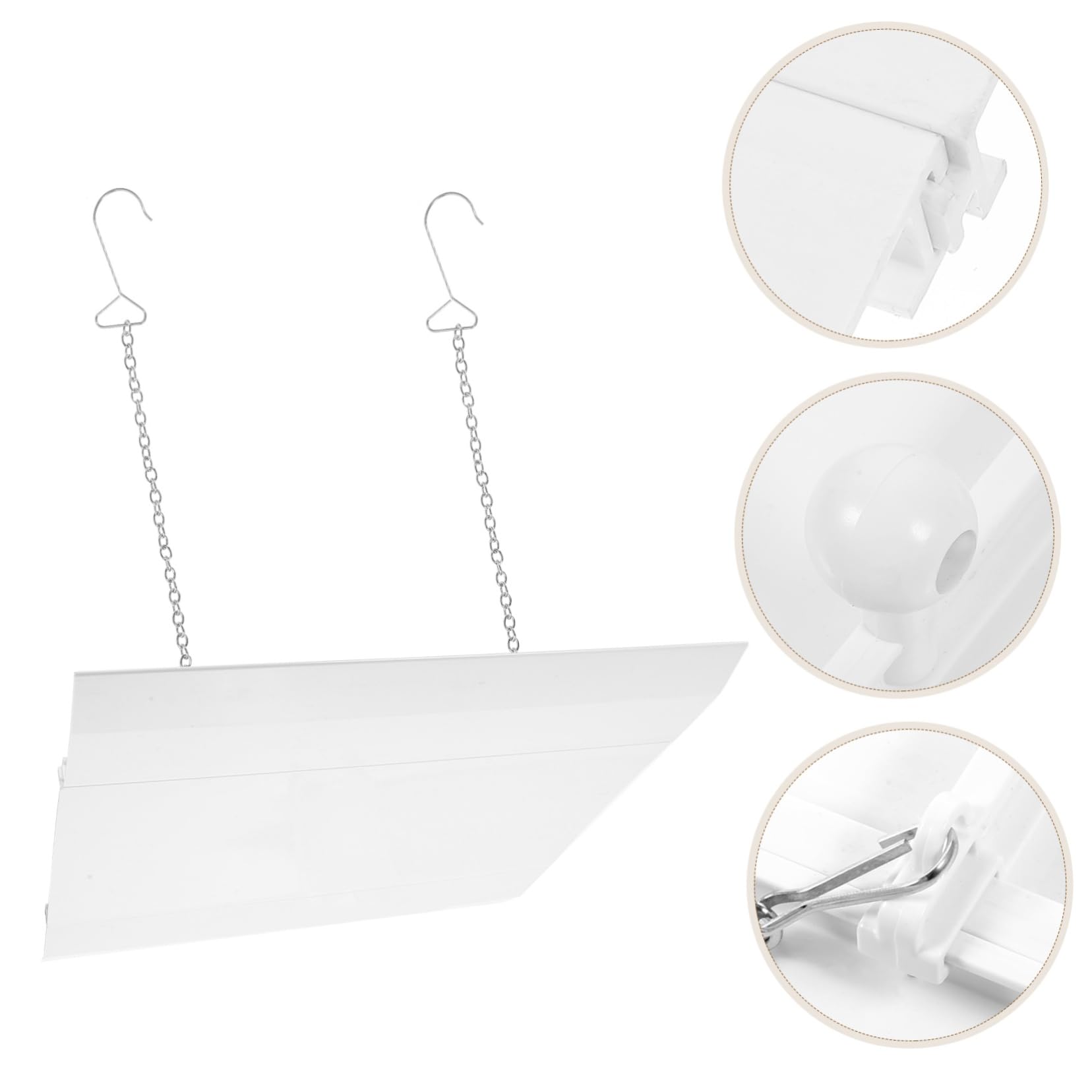 Levemolo Deflettore per Condizionatore Condizionata Bianco in Plastica Acciaio, Anti-soffio Diretto, Resistente e Stabile, per Festa Estiva in Casa