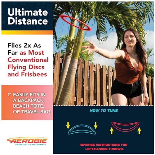 Aerobie Pro Ring Outdoor Flying Disc, 14 inches, Orange - Thumbnail 4