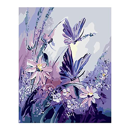 La Mejor Selección de Pintura ecológica interior comprados en linea. 27 Pintura por números para Adultos Principiantes Lienzo Óleo DIY Pintura por números Kit Decoración de Paredes Interiores Regalos Artes y Manualidades (Estilo 4)