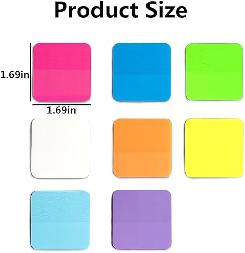 Miniatura 2 de 160 hojas de notas adhesivas transparentes, de colores, transparentes, impermeables, bloc de notas adhesivas para anotar libros y suministros