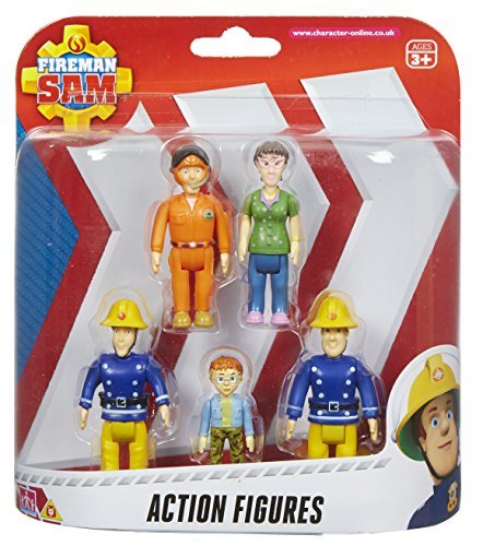 Fireman Sam Figuras de acción Paquete de 5 Figuras