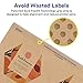 Avery Kraft Brown Hexagon Labels, Sure Feed Technology, 2-1/2