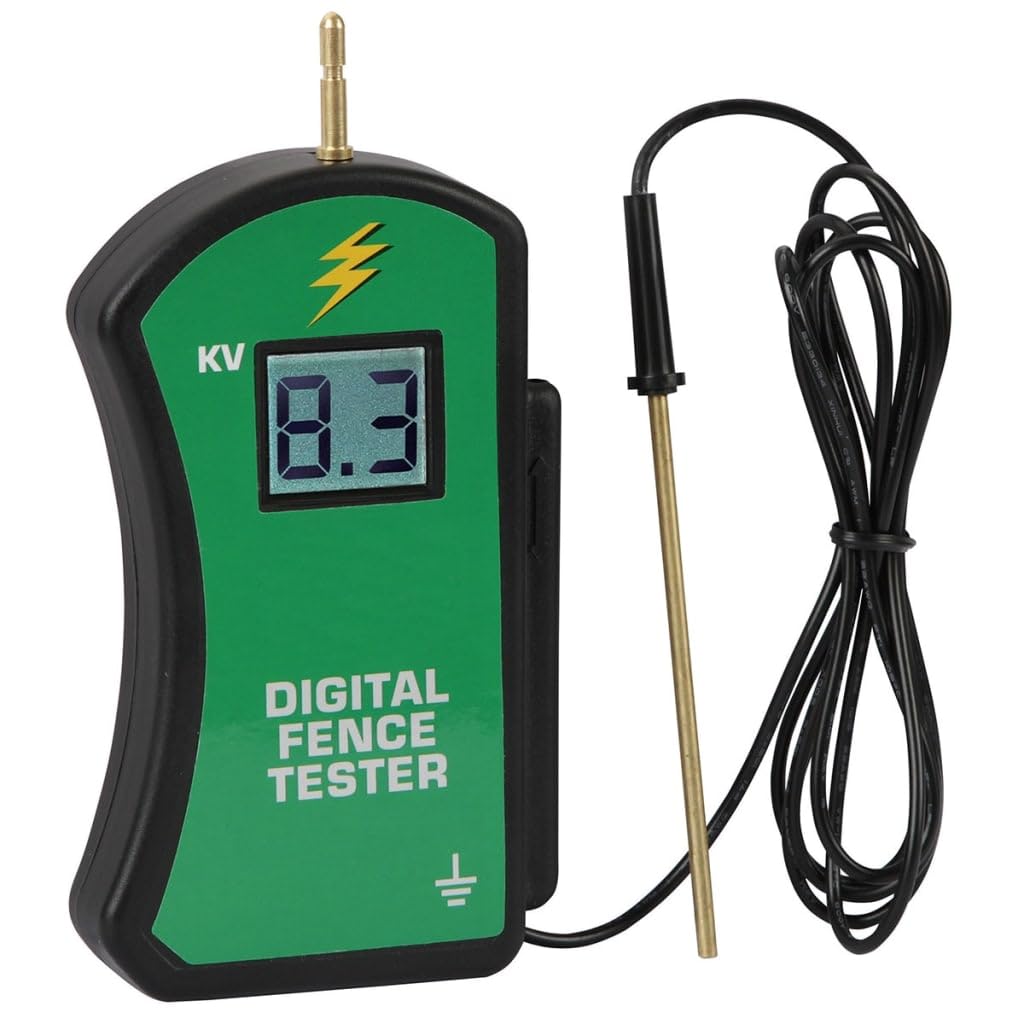 Kerbl Voltímetro digital 441229 para medir con precisión la tensión en la valla