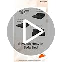 Image of Seventh Heaven Rejioce 3 Seater 5 * 6 Jute Fabric Washable Cover Sofa Cum Bed with 2 Cushions 3 Seater Double Foam Fold Out Sofa Cum Bed (Finish Color - Dark Grey Delivery Condition - Pre-Assembled)