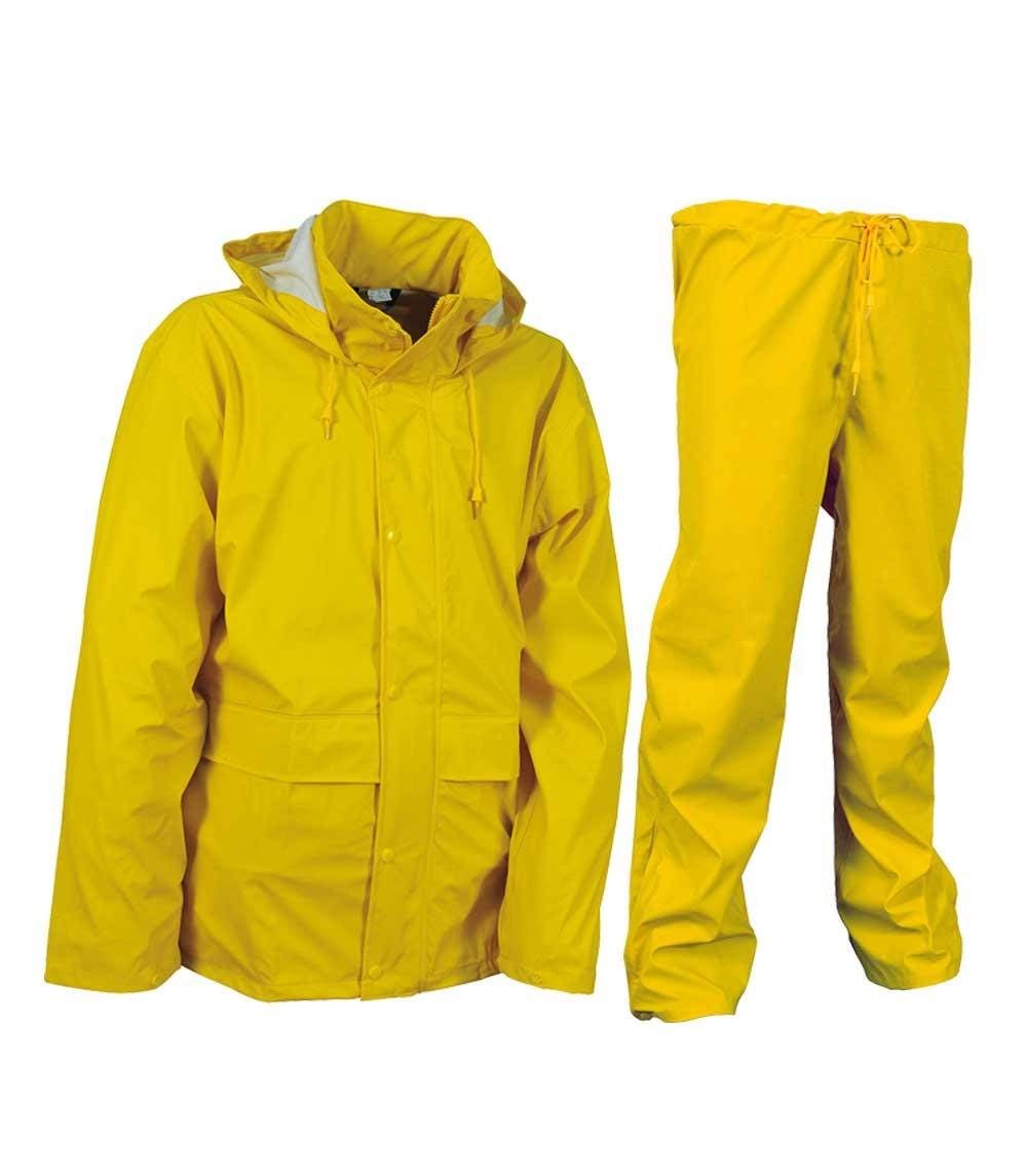 Cofra V043-0-04.Z/3 Giacca/pantaloni precipitazioni, Unisex, Giallo, M
