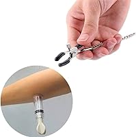 Vista 4 de Pinzas para pezones y chupones para pezones, anillo de cuerpo ajustable, abrazaderas corporales, anillo de cuerpo, cadena sin perforación, acero