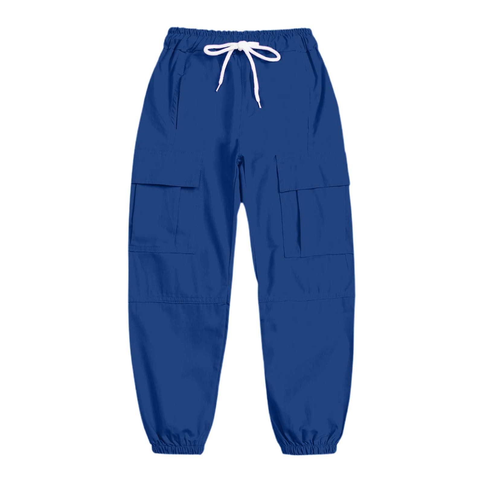 Genérico Pantalones Deportivos Niño Pantalones Cargo Elegantes para Uso Diario Niños Activos Edad 3 a 11 Años Cintura Elástica Confort y Movilidad