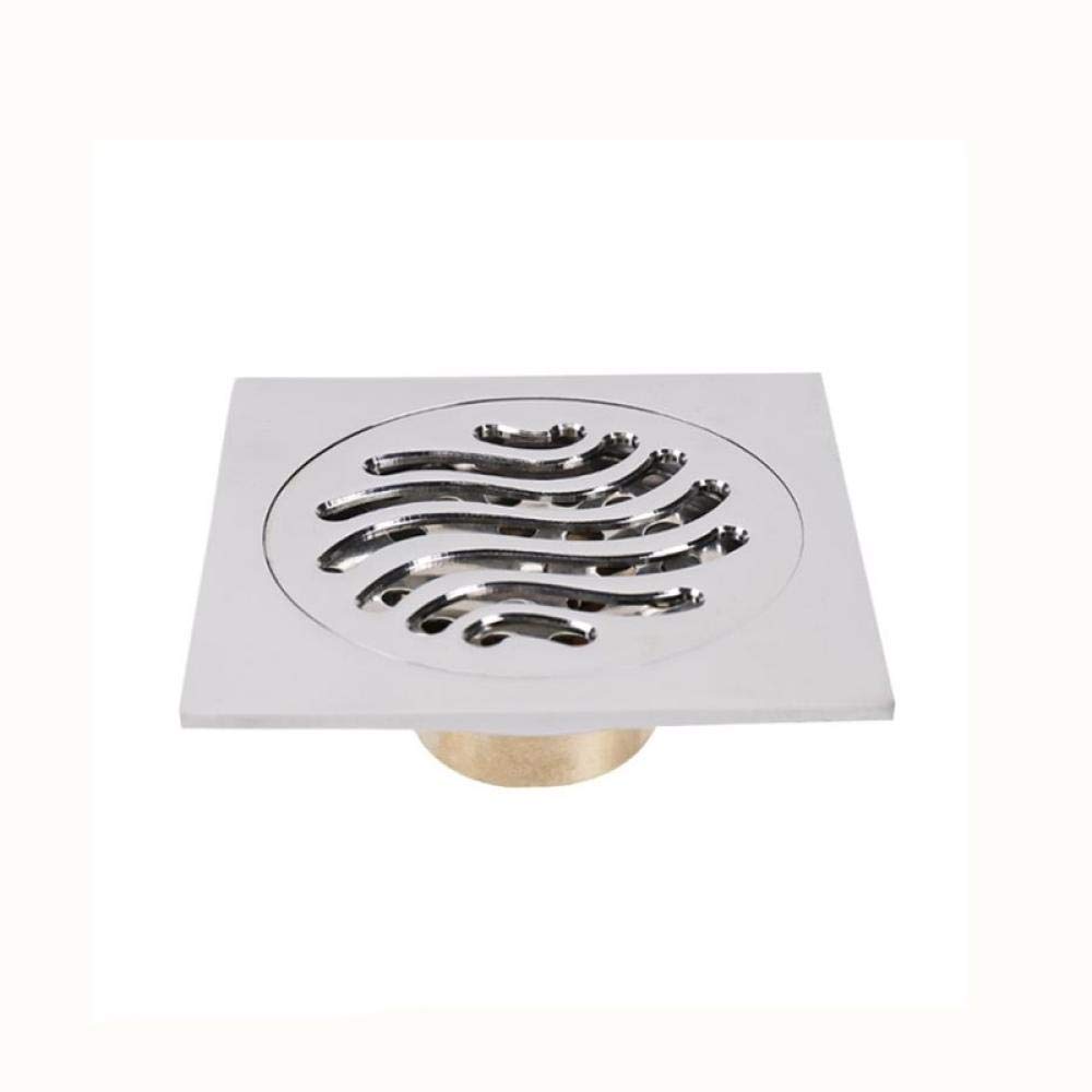 Desagüe De Suelo para Baño, 2 Unidades, 10 Cm X 10 Cm, Desodorante, De Latón, Autosellante, para Lavabo, 3 Unidades（108）
