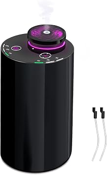 Waterless Essential Oil Diffuser - Cordless Portable Aromatherapy Scent Diffuser for Home, Car & Travel, USB Rechargeable with Timer & Mood Light, Perfect Bedroom, Office, Gift Idea