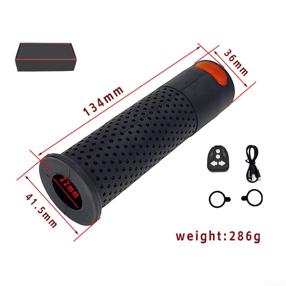 Set di indicatori di direzione per scooter, indicatori di direzione per bici, telecomando wireless a LED lampeggiante, impugnature integrate per Xiaomi M365 Pro 2 Essential Scooter (B)