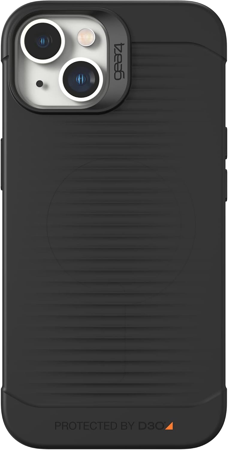 GEAR4 ZAGG Havana Snap Apple iPhone 14, D30 Drop Protection Up to (10ft/3m), Wireless Charging Compatible, Reinforced Top, Bottom & Edges - Black