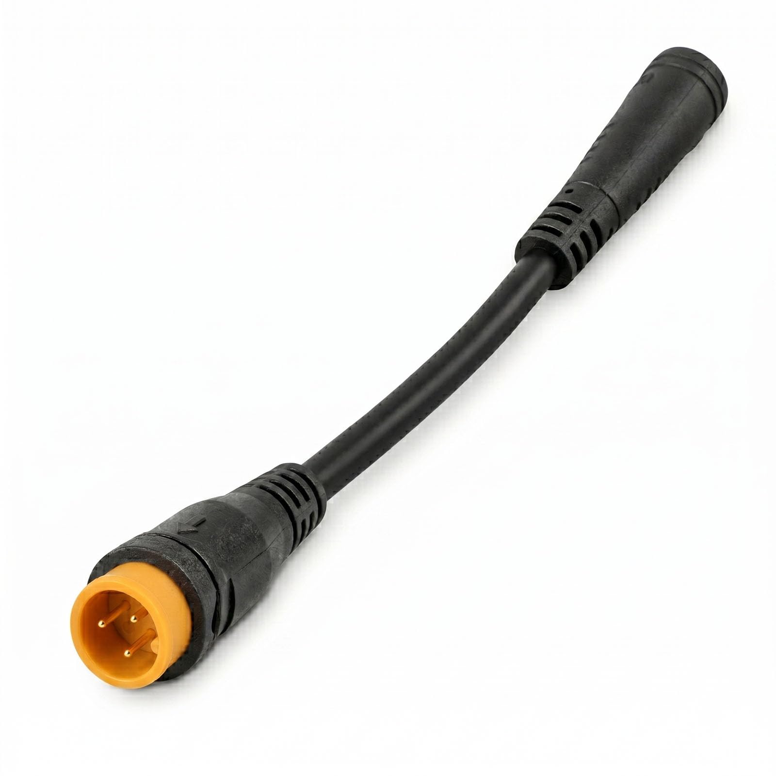 View 1 of 3-Pin Ebike Headlight Extension Cable, Male to Female Baja Light Power Cord