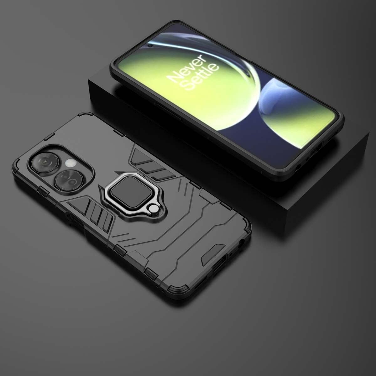 Cover GOKEN Vetro Sfumato Per OnePlus Nord CE 3 Lite – Schienale In Vetro Temperato + Cornice TPU - 3
