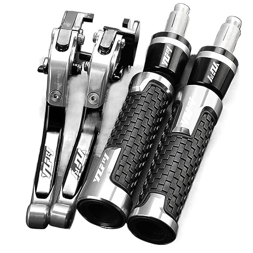 SARUEL Motorcycle Brake Clutch Levers Hand Grips Handlebar Ends for Yamaha YZFR1R1S 2015-2021 2020 2019 2018 2017 2016 (Color : H)