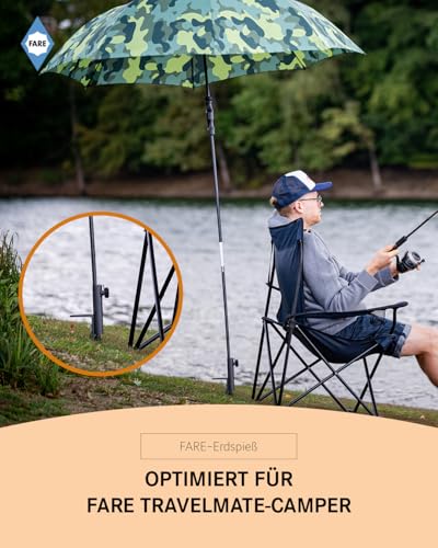 Sonnenschirm Erdspieß Fare – Schirmhalter aus Stahl für verschiedene Schirmgrößen