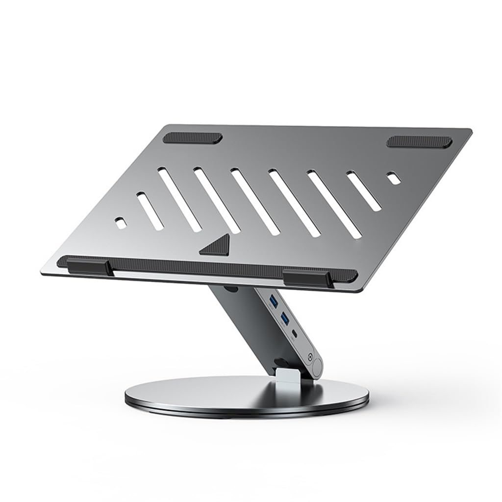 Aluminum Alloy Laptop Stand Multi-Functional Extension Can Rotate to Increase The Heat Dissipation Bracket Gray