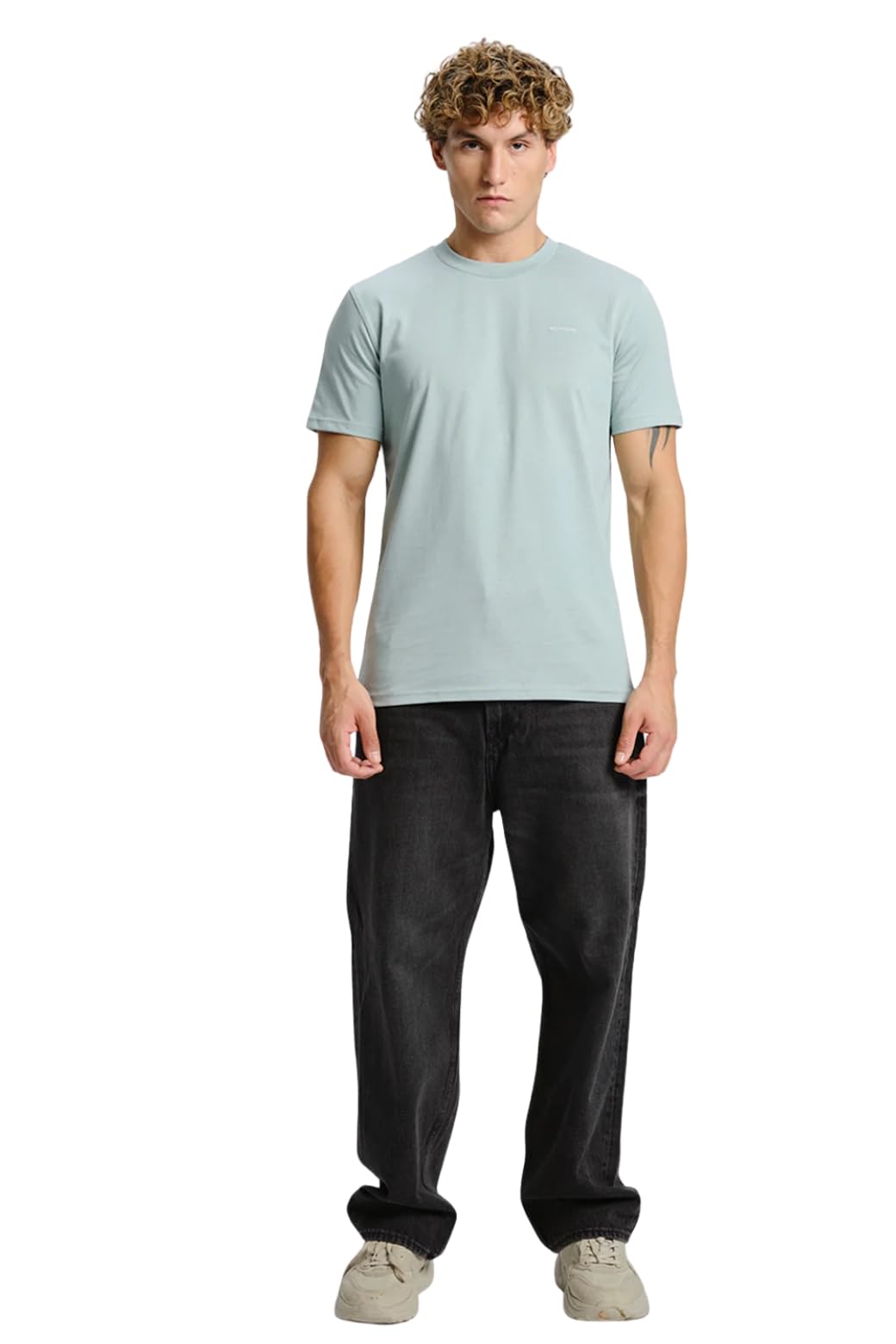 Bonkers Corner Sage Green Supima Regular Fit T-Shirt in green