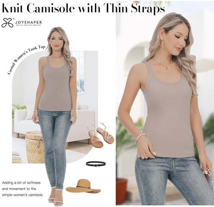 JOYSHAPER Thermal Tank Top for Women V Neck Sleeveless Vest for Winter Underwear Tops - Image 4