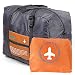 Travel Bag Lightweight Duffel Gym Bag Waterproof Foldable Portable Luggage Bag Men Women (32L, Orange)