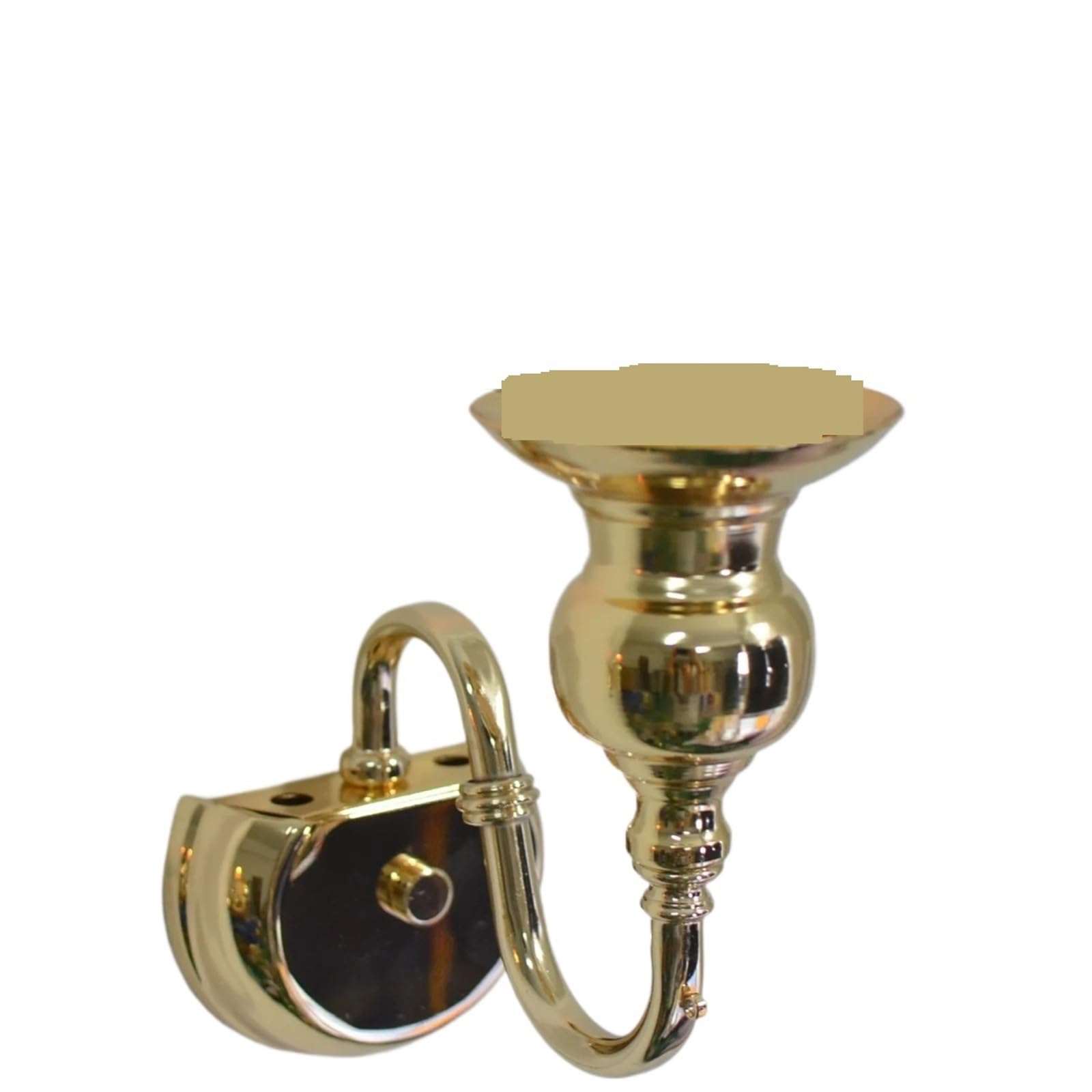 Wall Candle Sconce Holder Wall Candle Holder Simple Gold Wedding Decoration(Color3)
