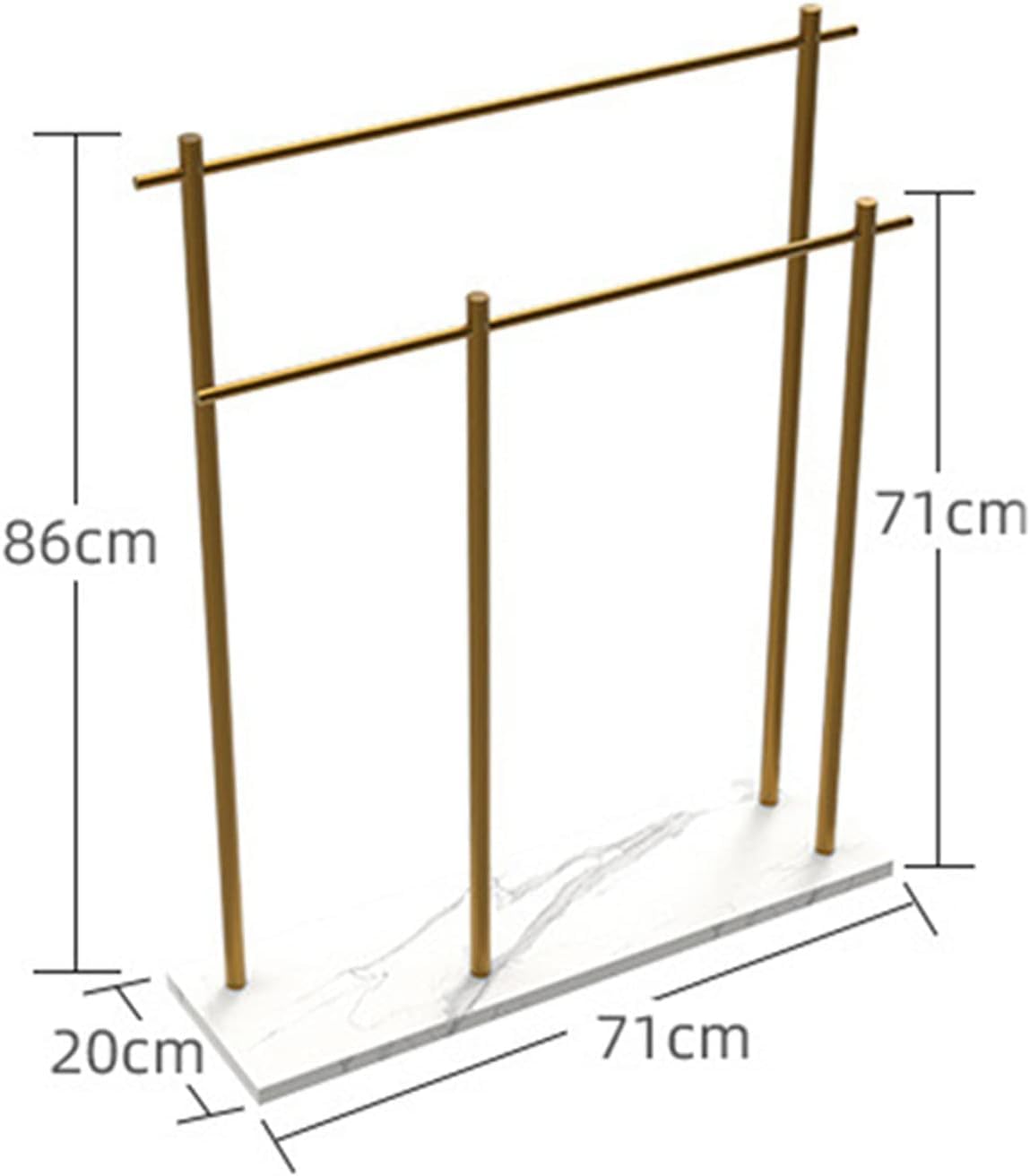 Portasciugamani autoportante, robusto organizer in metallo, design salvaspazio per asciugamani da bagno, asciugamani e accessori da bagno