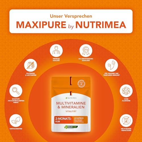 Nutrimea Multivitamin Kapseln & Mineralstoffe – 12 Vitamine & Ginseng – Ansicht 6