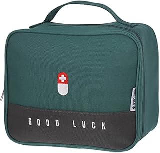 upain First Aid Bag Empty Small Medical Kit Pouch Travel Emergency Pouch Lightweight Medicine Storage Bag Multifunctional Layered for Emergency Home Office Car Outdoors Boat Camping Hiking