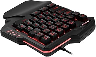 EVANEM Mechanical Keyboards Keyboard for Laptop PC Mechanical Keyboard Single- Hand Control Keypad Gaming Keyboard Mechanical One Handed Gaming Keyboard Single-Hand Control Keypad Fashion