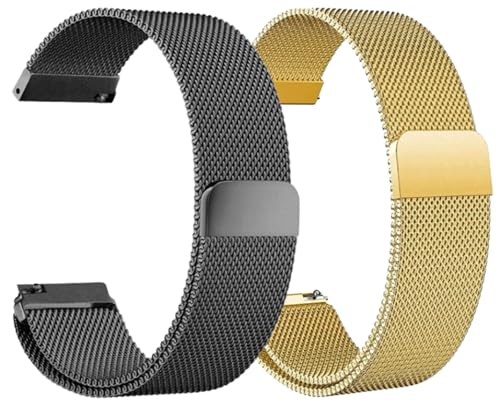 Image of AMiRiTE ASS165 22MM Milanese Magnetic Watch Straps Compatible with Noise Colorfit Pulse 2 Max / Huawei GT2(46mm) / Honor Magic Watch 2(46mm) / Noise Pulse Go Buzz / Boat Flash / Xtend / Xtend Pro / Noise Colorfit Ultra Fireboltt Rage / Fireboltt Phoenix / Noise Colorfit Pulse Grand / Noise Colorfit Pulse 2 Max Smart Watch & All 22mm lug Watches