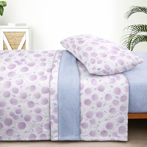 Sábanas Coralina 135, Juego Sábanas Coralina 3 Piezas (Encimera, Bajera y Funda Almohada)   Sábanas Invierno 135, Ropa de Cama Térmica con Tacto Extrasuave y Transpirable (Hanko Rosa)