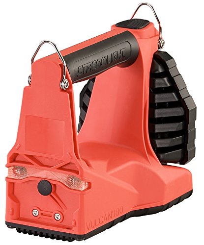 Image of Streamlight 44331 Vulcan 180 HAZ-LO Standard System Class I DIV.1 450-Lumen Rechargeable Lantern /Portable Scene Light with 120V /100V AC /12V DC Charger and Quick Release Shoulder Strap, Orange