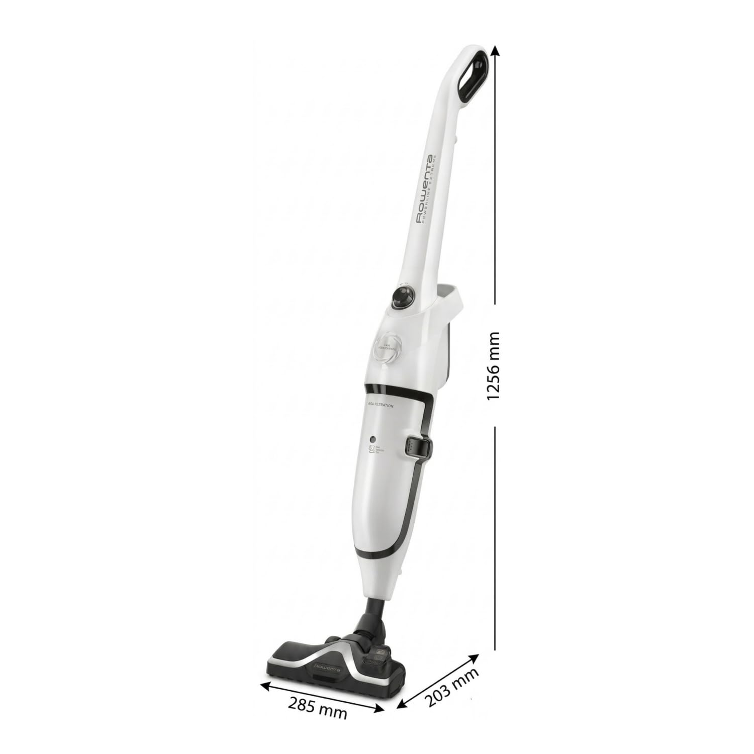 Rowenta Powerline Extreme, Scopa Elettrica con Sacco e con Filo, Capacità 2.2 l, Potenza 750 W, Rumorosità 77 dB, Bianco, RH8037