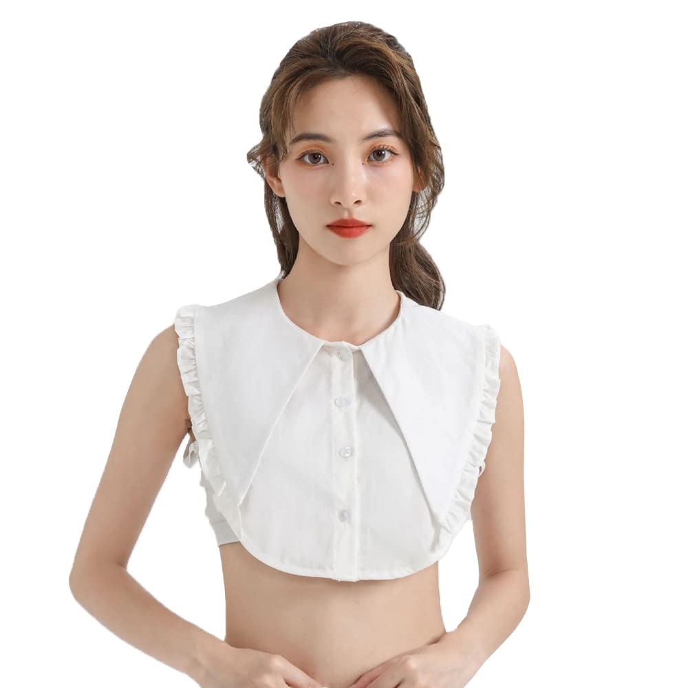 Elegtiskas Half Shirt Blouse False Collar Detachable Dickey Collar for Women Girls