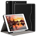 ARVOK for iPad 9th/8th/7th Generation Case 10.2 inch (2021/2020/2019), Premium Leather Business Folio Stand Cover with Built-in Apple Pencil Holder, Auto Wake/Sleep for iPad 9/8/7 gen