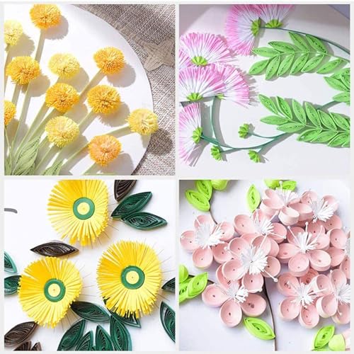Manual Paper Quilling Machine, DIY Paper Quilling Auxiliary Kit - 0.3~4mm Width Adjustable, DIY Roller Quilting Tools & Paper Quilling Pen, for Flower Making