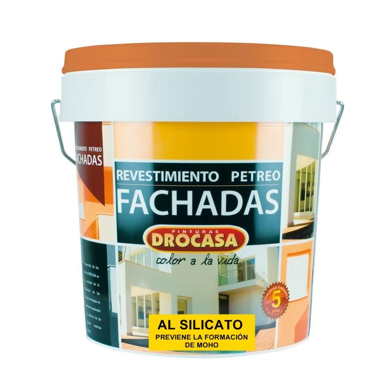 Drocasa Pintura Mineral Al Silicato Transpirable para Zonas con Humedad (4 Litros)