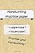 Produktbild Handwriting Practice paper - learning note for kids/students letter tracking brown paper texture edition: (notebook, Cursive, worksheets, workbook, ... paper , 6 x 9) (Learning Notebooks, Band 6)